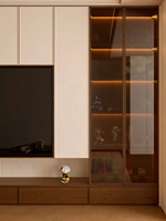 Rak TV Modern Ramah Lingkungan dari Kayu untuk Hotel dan Apartemen, Tahan Lama, Kapasitas Besar, Perabot Rumah untuk Ruang Tamu
