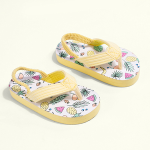 Infradito in EVA con stampa floreale unisex per bambine - <span class=keywords><strong>Sandali</strong></span> estivi leggeri <span class=keywords><strong>da</strong></span> <span class=keywords><strong>spiaggia</strong></span> con suola antiscivolo - Product Image 4