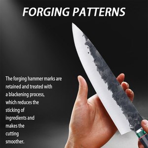 Los cuchillos <span class=keywords><strong>de</strong></span> cocina están forjados a mano <span class=keywords><strong>de</strong></span> acero inoxidable 1,4116 alemán <span class=keywords><strong>de</strong></span> ultra alta calidad. Un <span class=keywords><strong>cuchillo</strong></span> <span class=keywords><strong>de</strong></span> cocina perfecto - Product Image 4