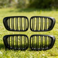 2 grilles de calandre avant larges mates pour BMW E46 318I 320I 325I 330I 1998-2001, accessoires auto 2 portes
