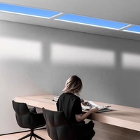 Plafonnier LED intelligent avec simulation de lumière du soleil pour les pièces sans fenêtre et les espaces commerciaux