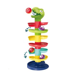 Bloques de Construcción con Bolas Rodantes BGL, Riel de Dinosaurios de Siete Niveles, Juguete Educativo de Pista Deslizante para Niños - Product Image 2