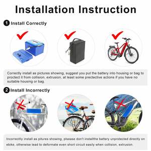 Batería para Bicicleta Eléctrica de PVC Azul Impermeable, 52V 20Ah 2600mah, Celdas con BMS de 50A y Cargador de 3A, Conector XT60, Disponible en Almacén de Australia - Product Image 6