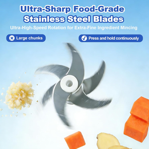 Nuevo Diseño 2026: Picadora de Ajo Eléctrica Inalámbrica Pequeña, Mini Picadora de Alimentos, Molinillo Portátil para Carne y Nueces, Fácil de Limpiar, Electrodoméstico de Cocina - Product Image 3