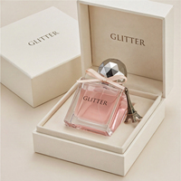 Flacon de parfum rechargeable en verre 30ml 50ml 100ml, avec logo personnalisé, boîte carrée imprimée mate – Vente chaude