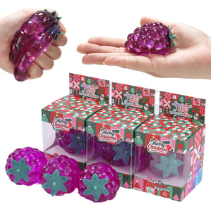 GREENSEED Jouet anti-stress souple en caoutchouc, bonbon malté aux raisins violets de Noël, jouet de décompression rebondissant, décoration d'Halloween, boîte cadeau - Product Image 4