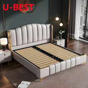 Lit double durable en bois massif, cadre de lit de luxe, lit Cama Yatak Letto Letti Bedden, mobilier de chambre à coucher, sommier King Madera Muebles - Product Image 5