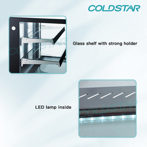 Boulangerie Équipement De Réfrigération Dessus De Table <span class=keywords><strong>Petit</strong></span> Gâteau Glisser Refroidisseur Refroidissement Pâtisserie Vitrine Salon Du <span class=keywords><strong>Gaz</strong></span> Réfrigérateur Réfrigérateur - Product Image 5