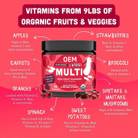 Luteïne Melatonine Vitamine Gummies Plantaardig Slaap Gezondheid Welzijn Kruiden Voedingssupplement Immuun Energieboost Zonder Toegevoegde Suiker