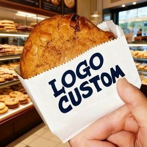 Sacs en papier sulfurisé personnalisés avec logo imprimé, résistants à l'huile, pour aliments, biscuits, sandwichs, pizzas, lait, sushis, gelées, impression numérique - Product Image 3