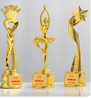 Trophée en résine plaqué or pas cher, personnalisable avec logo, pour la musique et la danse – Offre spéciale