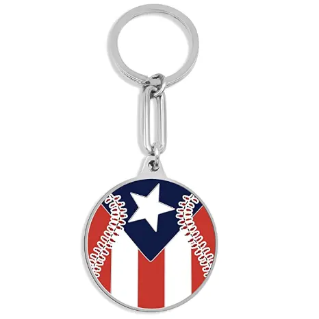 Make Your Own Design Keytags Wholesale Metal Keychain Custom Sublimation Keychain Puerto Rico Promotional Keychains