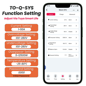 Tuya Wifi Din Rail Đồng hồ thông minh đồng hồ điện nhà thông minh 1P + N năng lượng giám sát điều khiển từ xa 50A chương trình ngắt tongou - Product Image 3