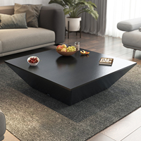 Ensemble Meuble TV et Table Basse Minimaliste Moderne Luxe Léger, Rangement en Bois Massif Écologique pour Salons et Appartements