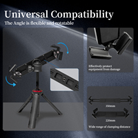 Support de trépied pour tablette pour iPad Pro 13 12.9 11 Surface Galaxy 9 à 14 pouces, filetage de trépied 1/4 et 3/8 pouces, compatible Arca-Swiss