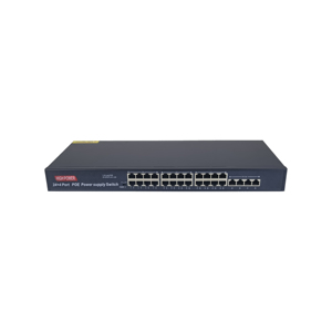 מתג 24 פורטים POE איכותי עם SNMP ו-QoS, 4 פורטי Uplink, ניתן לערום לרשתות קטנות/פרונטניות - Product Image 3