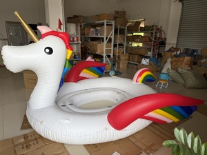 <span class=keywords><strong>Flotador</strong></span> Inflable <span class=keywords><strong>Gigante</strong></span> de Unicornio para Piscina, <span class=keywords><strong>Flotador</strong></span> Inflable para 4 Personas, Isla Flotante para Piscina, Flotadores Inflables para Adultos - Product Image 2