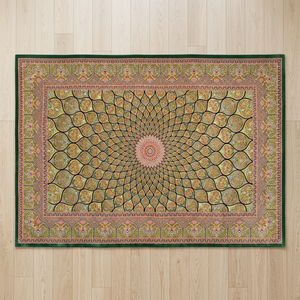 Tapis en soie pure fait main de qualité supérieure, taille personnalisée, tapis oriental noué à la main, tapis de designer, lavable, antidérapant, décoration de sol de luxe pour la maison - Product Image 2