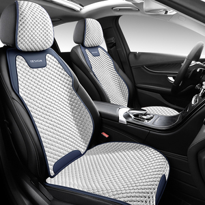 Sillín Universal de seda de hielo clásico, medio paquete, fundas de asiento de coche de 5 asientos para Santana Fabia Superb Octavia <span class=keywords><strong>VOLVO</strong></span> XC9060 BUICK Regal - Product Image 4