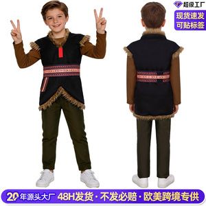 Disfraz de Kristoff de Frozen para niños de 8 a 13 años, traje de actuación escénica de Halloween para niños de la montaña nórdica - Product Image 2