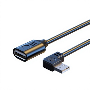 <span class=keywords><strong>สาย</strong></span>ต่อขยาย USB 2.<span class=keywords><strong>0</strong></span> ทองแดง (ชาย-หญิง แบบงอ) สำหรับแล็ปท็อป คีย์บอร์ด เมาส์ เครื่องพิมพ์ - Product Image 1