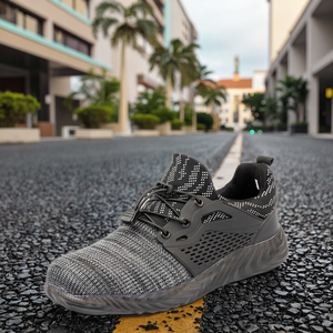 <span class=keywords><strong>Scarpe</strong></span> da Lavoro <span class=keywords><strong>Leggere</strong></span> Sportive alla Moda con <span class=keywords><strong>Puntale</strong></span> in Acciaio Nero Tipo Protezione - Product Image 6