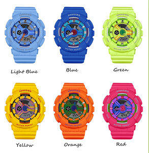 Relojes Analógicos Digitales de Color Caramelo SHHORS, Reloj de Pulsera Unisex de Moda Resistente al Agua 3 ATM - Product Image 3
