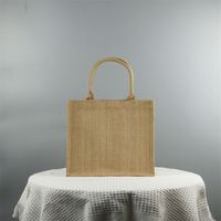 Vente en gros de sacs de mariage en lin naturel Emballage de jute 50kg Cadeau Shopping Toile Oignon Vieux Fourre-Tout Noir Plage Utilisé Toile de jute Sacs