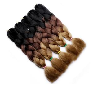 Extensions de <span class=keywords><strong>cheveux</strong></span> synthétiques africains Yun Hair Jumbo Braiding pré-étirées, longueur de 24 à 82 pouces, emballage personnalisable - Product Image 1