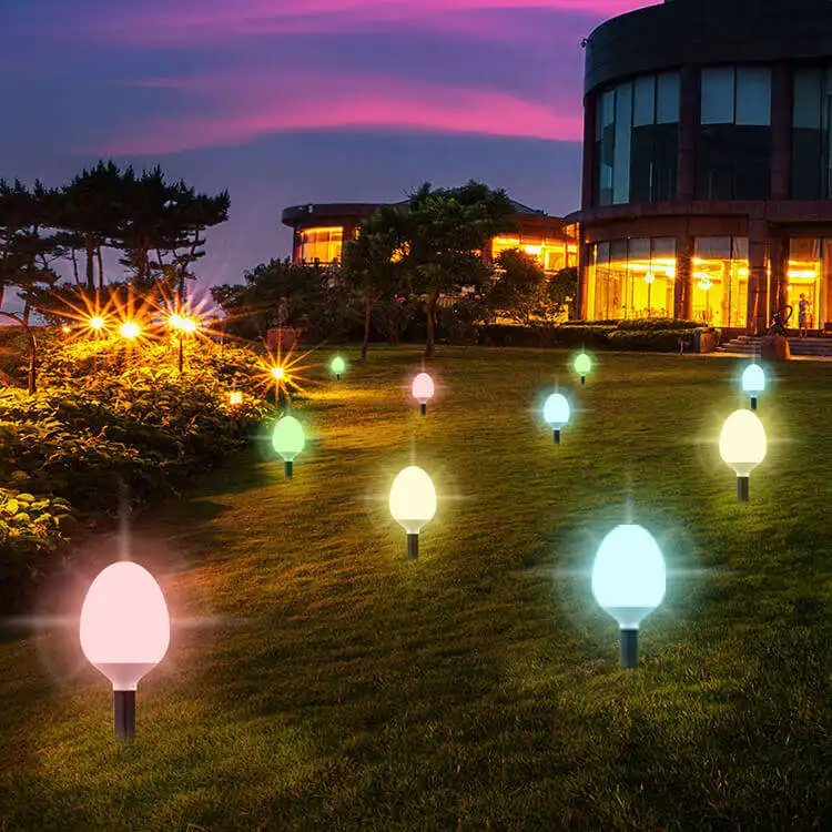 Hot Sale Products Solar Ball Lights Outdoor Landscaping Garden Christmas Party Decoration Solar Led Ball Egg Sphere Light