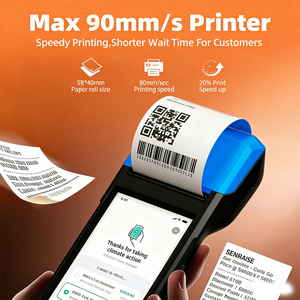 Terminal de paiement sans contact NFC 4G POS portable, scanner de codes-barres <span class=keywords><strong>QR</strong></span> 1D 2D, directement de l'usine - Product Image 4