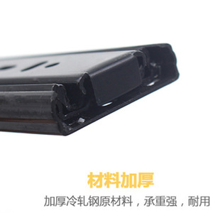 Riel deslizante de tres secciones para muebles, de acero laminado en frío, con amortiguación hidráulica, de Suzhou Science Popularization - Product Image 5
