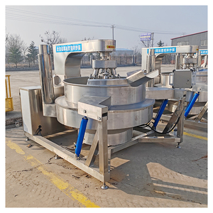 เครื่องทำซอส<span class=keywords><strong>พริก</strong></span>ไฟฟ้าแบบเอียงใช้แก๊สสำหรับใช้ในเชิงพาณิชย์หม้อขนาดใหญ่เครื่องผัดกระทะ - Product Image 1