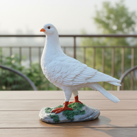 Statue de Pigeon Réaliste pour Jardin - Décoration Extérieure pour Pelouse, Cour et Patio