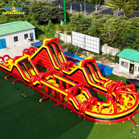 Parc d'attractions gonflable pour course de course à pied 5K, parcours d'obstacles gonflable
