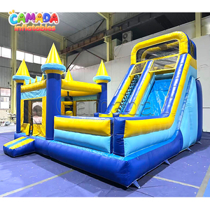 Château gonflable commercial en promotion, combo trampoline et toboggan gonflable pour la location événementielle - Product Image 4