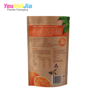 Sachets refermables personnalisés en papier kraft brun anti-odeur, de qualité alimentaire, pour collations et friandises, avec fermeture éclair et fenêtre transparente