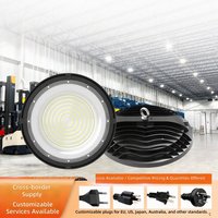 Lumière LED UFO à télécommande intelligente avec détecteur de mouvement, éclairage commercial et industriel pour entrepôt, garage, salle de sport