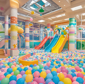 Tùy chỉnh phong cách rừng trong nhà Thiết bị chơi trẻ em mềm trong nhà Thiết bị chơi với khổng lồ trượt - Product Image 2