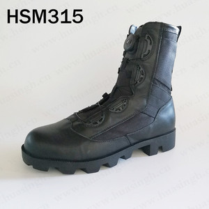 ZXY, Botas de combate de diseño especial con hebilla rotativa Popular en <span class=keywords><strong>Indonesia</strong></span> Botas tácticas sin marcas de cuero de grano completo HSM315 - Product Image 1