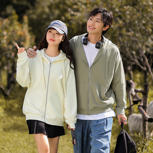 Sweat à capuche long unisexe de haute qualité 380g avec fermeture éclair aux épaules, broderie 3D, coupe oversize, écologique, impression de logo personnalisée - Product Image 2