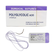 Sutures non résorbables en monofilament de nylon CE 90 cm 3-0 bleues pour chirurgie, résistance à long terme, réaction tissulaire minimale, vente en gros pour vétérinaires