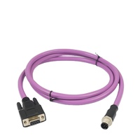 Conector Hembra DB9 a Cable Desnudo con Marca de Cable, Placa de Conexión D-SUB de 9 Pines, Adecuada para Comunicación RS232 RS485 RS422