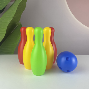 Ensemble <span class=keywords><strong>de</strong></span> jeu <span class=keywords><strong>de</strong></span> bowling portable en plastique <span class=keywords><strong>de</strong></span> 19 cm <span class=keywords><strong>pour</strong></span> enfants et parents, <span class=keywords><strong>pour</strong></span> l'intérieur et l'extérieur, avec boule - Product Image 3