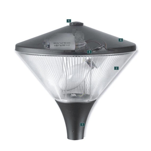 Friza CONICA luminaria EE atro Estilo moderno สวน LED กลางแจ้งแสงทรงกรวยพีซีกระจายแสงแบบดั้งเดิมในเมือง - Product Image 4