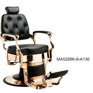 Fauteuil de Barbier Rétro Hydraulique, Chaise de Coiffure Rembourrée pour Salon de Coiffure et Barbier - Product Image 4