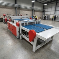 Machine de fabrication de sacs PE PP BOPP à double voie à scellage latéral à grande vitesse RQL-600x2