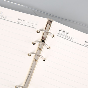 Cuaderno <span class=keywords><strong>de</strong></span> Negocios Personalizado A5 A6 <span class=keywords><strong>de</strong></span> Hojas Sueltas con Impresión <span class=keywords><strong>de</strong></span> Logotipo, Cubierta Transparente <span class=keywords><strong>de</strong></span> PVC, Diario Personal - Product Image 6