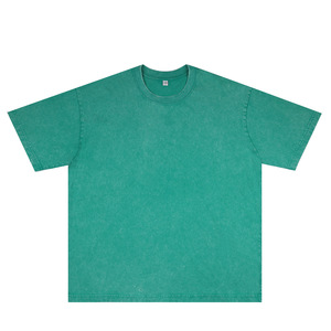 T-<span class=keywords><strong>shirt</strong></span> homme lavé à l'acide lourd <span class=keywords><strong>Vintage</strong></span> 180-300 Gsm coton de haute qualité surdimensionné épaule tombante avec logo personnalisé - Product Image 4