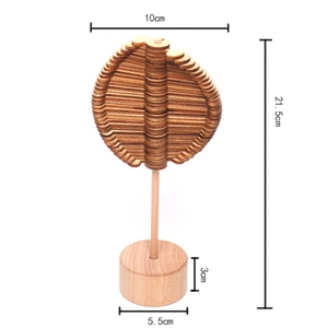 Giocattoli in <span class=keywords><strong>Legno</strong></span> Montessori per Alleviare lo Stress, <span class=keywords><strong>Blocchi</strong></span> Impilabili, Lecca-Lecca Girevole in <span class=keywords><strong>Legno</strong></span>, Decorazioni Artigianali per la Casa - Product Image 2